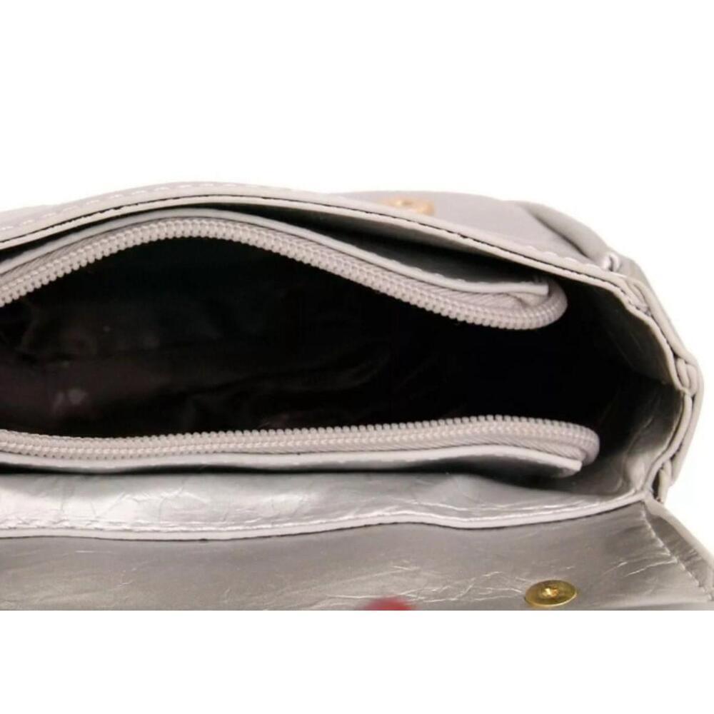 Mini Sized Jacket Shaped Handbag In Silver - Picture 4 of 7